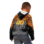Personalized Wests Tigers Kid Hoodie Polynesian Tribal Pattern Style