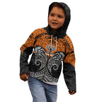 Personalized Wests Tigers Kid Hoodie Polynesian Tribal Pattern Style