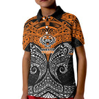 Personalized Wests Tigers Kid Polo Shirt Polynesian Tribal Pattern Style
