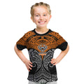 Personalized Wests Tigers Kid T Shirt Polynesian Tribal Pattern Style