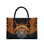 Personalized Wests Tigers Leather Bag Polynesian Tribal Pattern Style