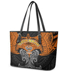 Personalized Wests Tigers Leather Tote Bag Polynesian Tribal Pattern Style