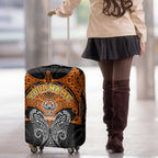 Personalized Wests Tigers Luggage Cover Polynesian Tribal Pattern Style