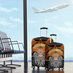 Personalized Wests Tigers Luggage Cover Polynesian Tribal Pattern Style