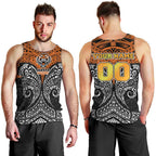 Personalized Wests Tigers Men Tank Top Polynesian Tribal Pattern Style