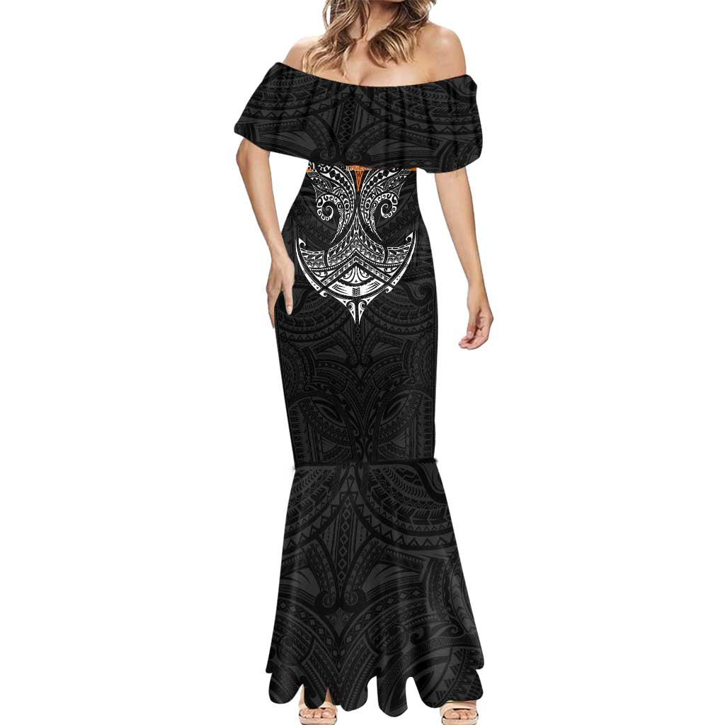 Personalized Wests Tigers Mermaid Dress Polynesian Tribal Pattern Style