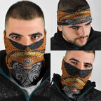 Personalized Wests Tigers Neck Gaiter Polynesian Tribal Pattern Style