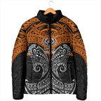 Personalized Wests Tigers Padded Jacket Polynesian Tribal Pattern Style