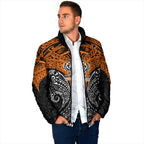 Personalized Wests Tigers Padded Jacket Polynesian Tribal Pattern Style