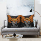 Personalized Wests Tigers Pillow Cover Polynesian Tribal Pattern Style