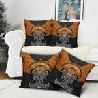 Personalized Wests Tigers Pillow Cover Polynesian Tribal Pattern Style