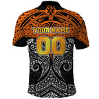 Personalized Wests Tigers Polo Shirt Polynesian Tribal Pattern Style