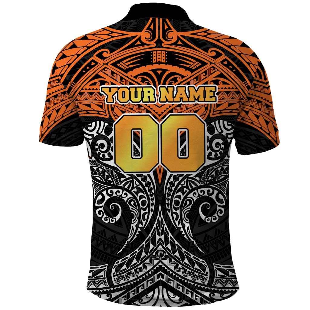 Personalized Wests Tigers Polo Shirt Polynesian Tribal Pattern Style