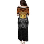 Personalized Wests Tigers Puletasi Polynesian Tribal Pattern Style