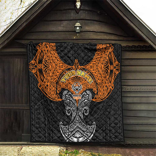 Personalized Wests Tigers Quilt Polynesian Tribal Pattern Style
