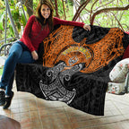 Personalized Wests Tigers Quilt Polynesian Tribal Pattern Style