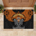 Personalized Wests Tigers Rubber Doormat Polynesian Tribal Pattern Style