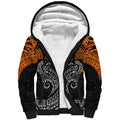 Personalized Wests Tigers Sherpa Hoodie Polynesian Tribal Pattern Style