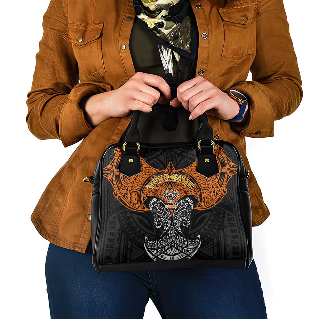 Personalized Wests Tigers Shoulder Handbag Polynesian Tribal Pattern Style