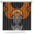Personalized Wests Tigers Shower Curtain Polynesian Tribal Pattern Style