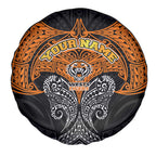 Personalized Wests Tigers Spare Tire Cover Polynesian Tribal Pattern Style