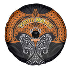 Personalized Wests Tigers Spare Tire Cover Polynesian Tribal Pattern Style