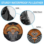 Personalized Wests Tigers Spare Tire Cover Polynesian Tribal Pattern Style
