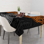 Personalized Wests Tigers Tablecloth Polynesian Tribal Pattern Style