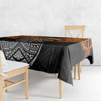Personalized Wests Tigers Tablecloth Polynesian Tribal Pattern Style