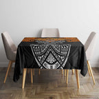 Personalized Wests Tigers Tablecloth Polynesian Tribal Pattern Style