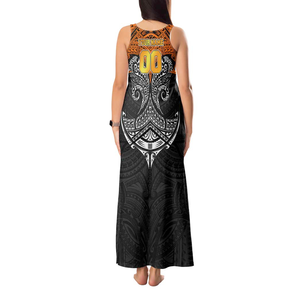 Personalized Wests Tigers Tank Maxi Dress Polynesian Tribal Pattern Style
