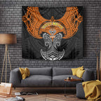 Personalized Wests Tigers Tapestry Polynesian Tribal Pattern Style
