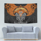 Personalized Wests Tigers Tapestry Polynesian Tribal Pattern Style