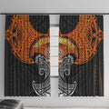 Personalized Wests Tigers Window Curtain Polynesian Tribal Pattern Style