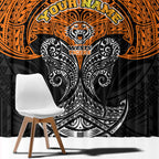 Personalized Wests Tigers Window Curtain Polynesian Tribal Pattern Style