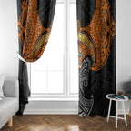 Personalized Wests Tigers Window Curtain Polynesian Tribal Pattern Style