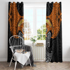 Personalized Wests Tigers Window Curtain Polynesian Tribal Pattern Style