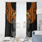 Personalized Wests Tigers Window Curtain Polynesian Tribal Pattern Style