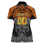 Personalized Wests Tigers Women Polo Shirt Polynesian Tribal Pattern Style