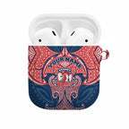 Personalized Sydney Roosters AirPods Case Polynesian Tribal Pattern Style