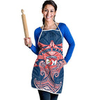 Personalized Sydney Roosters Apron Polynesian Tribal Pattern Style
