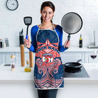 Personalized Sydney Roosters Apron Polynesian Tribal Pattern Style