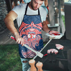 Personalized Sydney Roosters Apron Polynesian Tribal Pattern Style