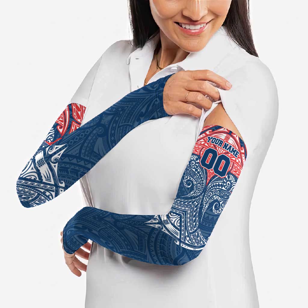 Personalized Sydney Roosters Arm Sleeves Polynesian Tribal Pattern Style