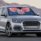 Personalized Sydney Roosters Auto Sun Shade Polynesian Tribal Pattern Style