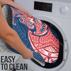 Personalized Sydney Roosters Bathroom Set Polynesian Tribal Pattern Style