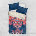 Personalized Sydney Roosters Bedding Set Polynesian Tribal Pattern Style
