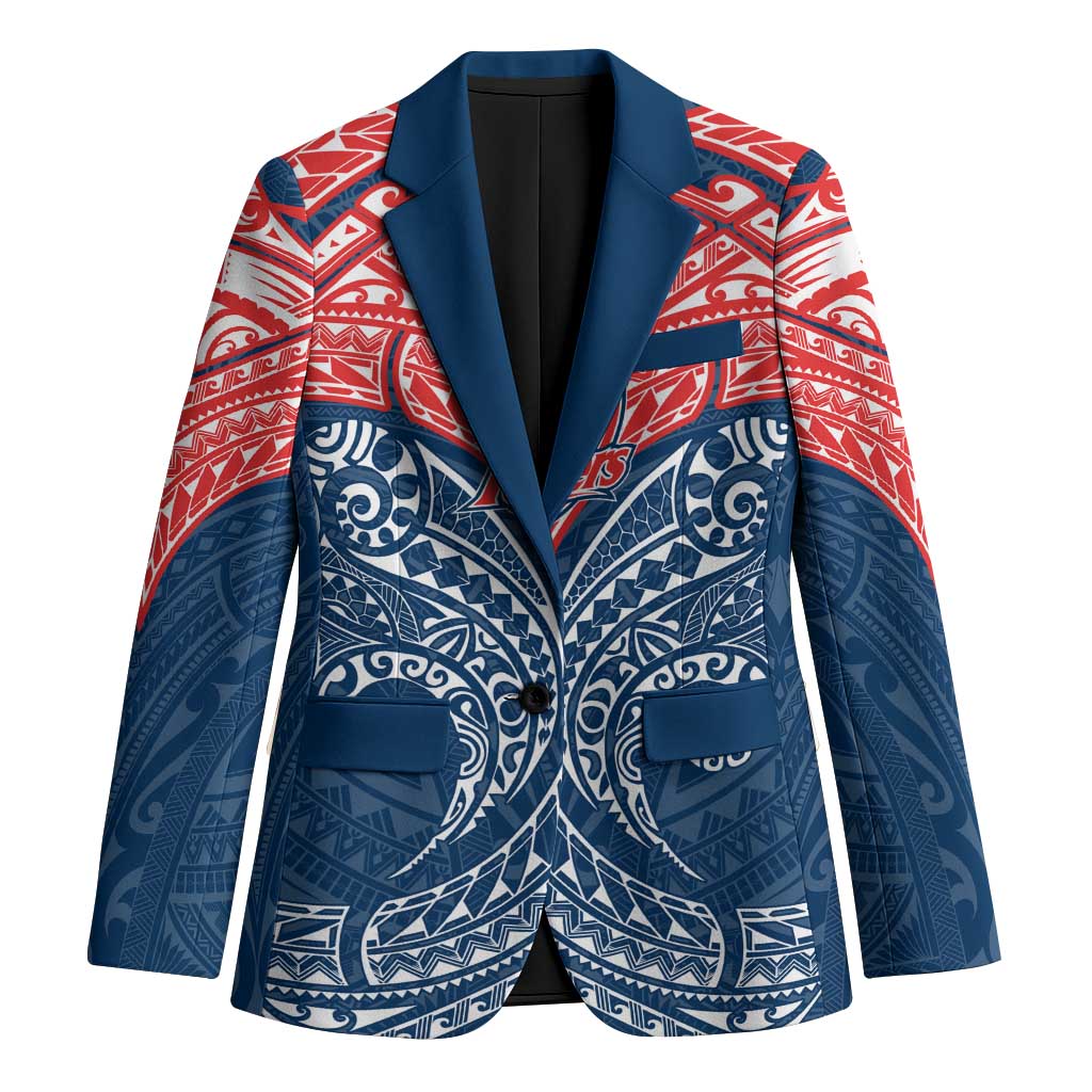 Personalized Sydney Roosters Blazer Polynesian Tribal Pattern Style