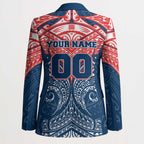 Personalized Sydney Roosters Blazer Polynesian Tribal Pattern Style