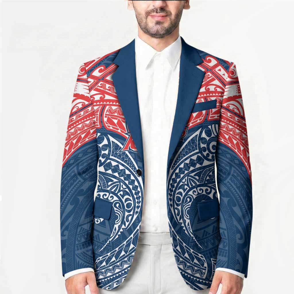 Personalized Sydney Roosters Blazer Polynesian Tribal Pattern Style